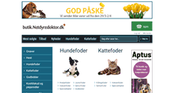 Desktop Screenshot of butik.netdyredoktor.dk